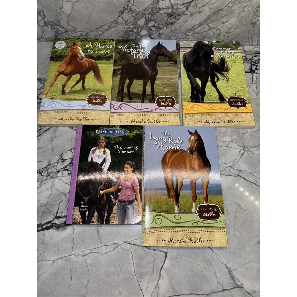 Keystone Stables Zonderkids Book Lot Christian Fiction Horses 1,2,4,5,8